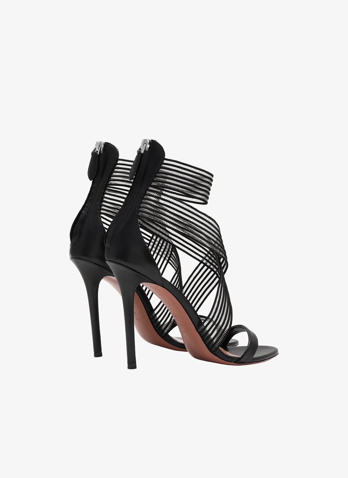 Stiletto Heeled Sandal ALAÏA BLACK/BLACK STILETTO HEELED SANDAL